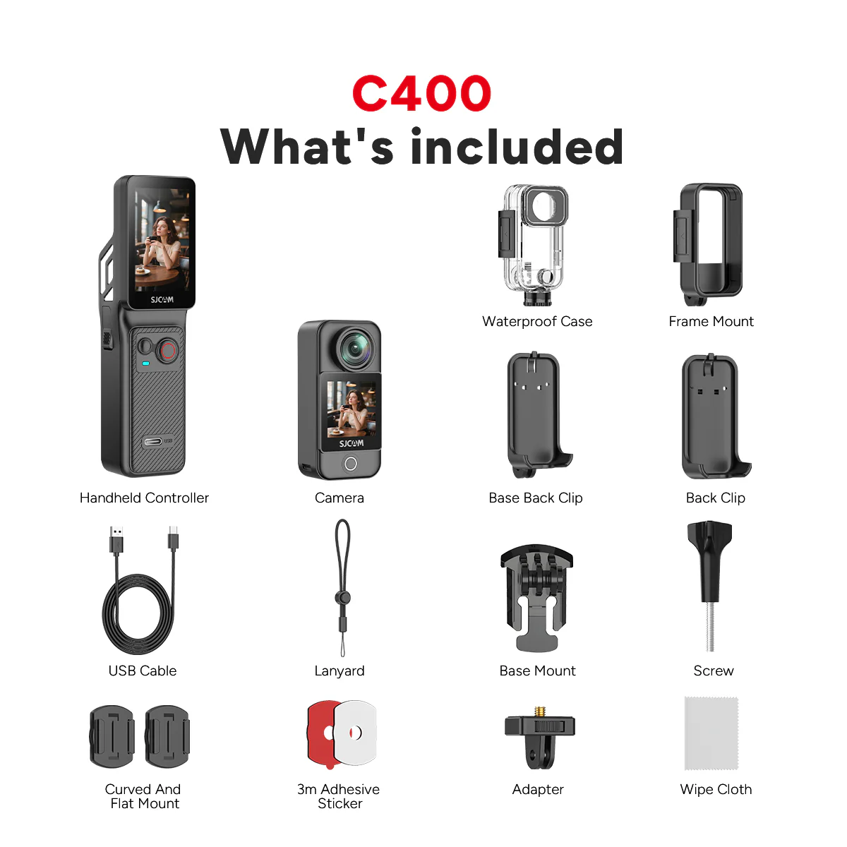 C400 3-in-1 Handheld Action Camera - Image 6